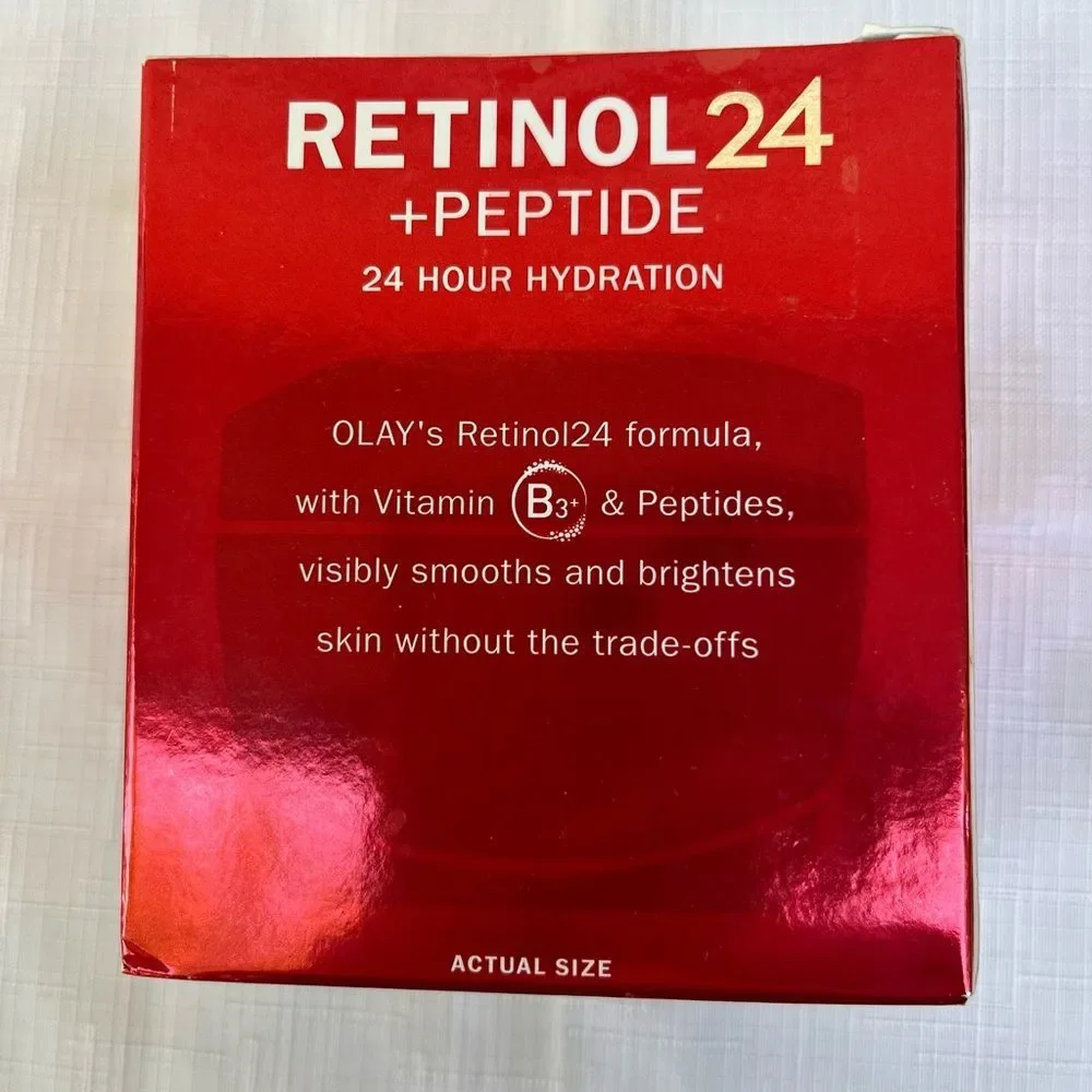 OLay Regenerist Retinol 24 +peptide Night Hydrating Moisturizer, size 1.7 Oz.
